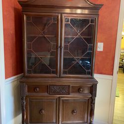 Antique Finch China Cabinet