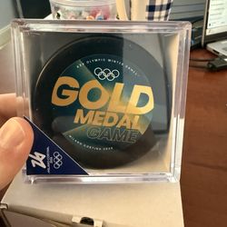 Milano Cortina 2026 Olympic Gold Medal Game Hockey Puck NOT IN USA