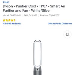 Dyson - Purifier Cool TP07 
