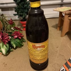 2 Foot Tall Plastic Kahlúa Bottle Bank