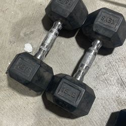 15LBS dumbells