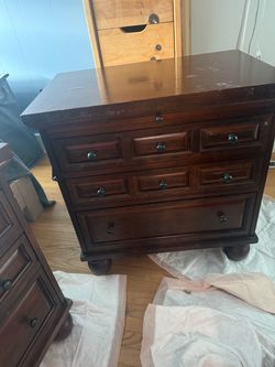Pair of Cherry Wood  Nightstand