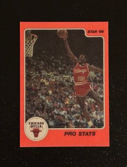 Michael Jordan Star ‘86 Pro Stats Reprint Novelty Card