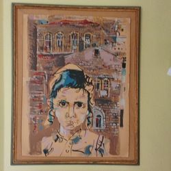 Lithograph Moshe Gat ,Israeli ,Signed Numbered Framed