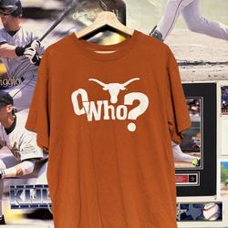 Vintage 2000’s University of Texas Longhorns O Who? T-Shirt Men’s Size L Orange  