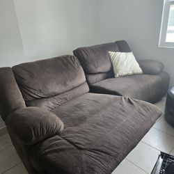 Dual Recliner Couch