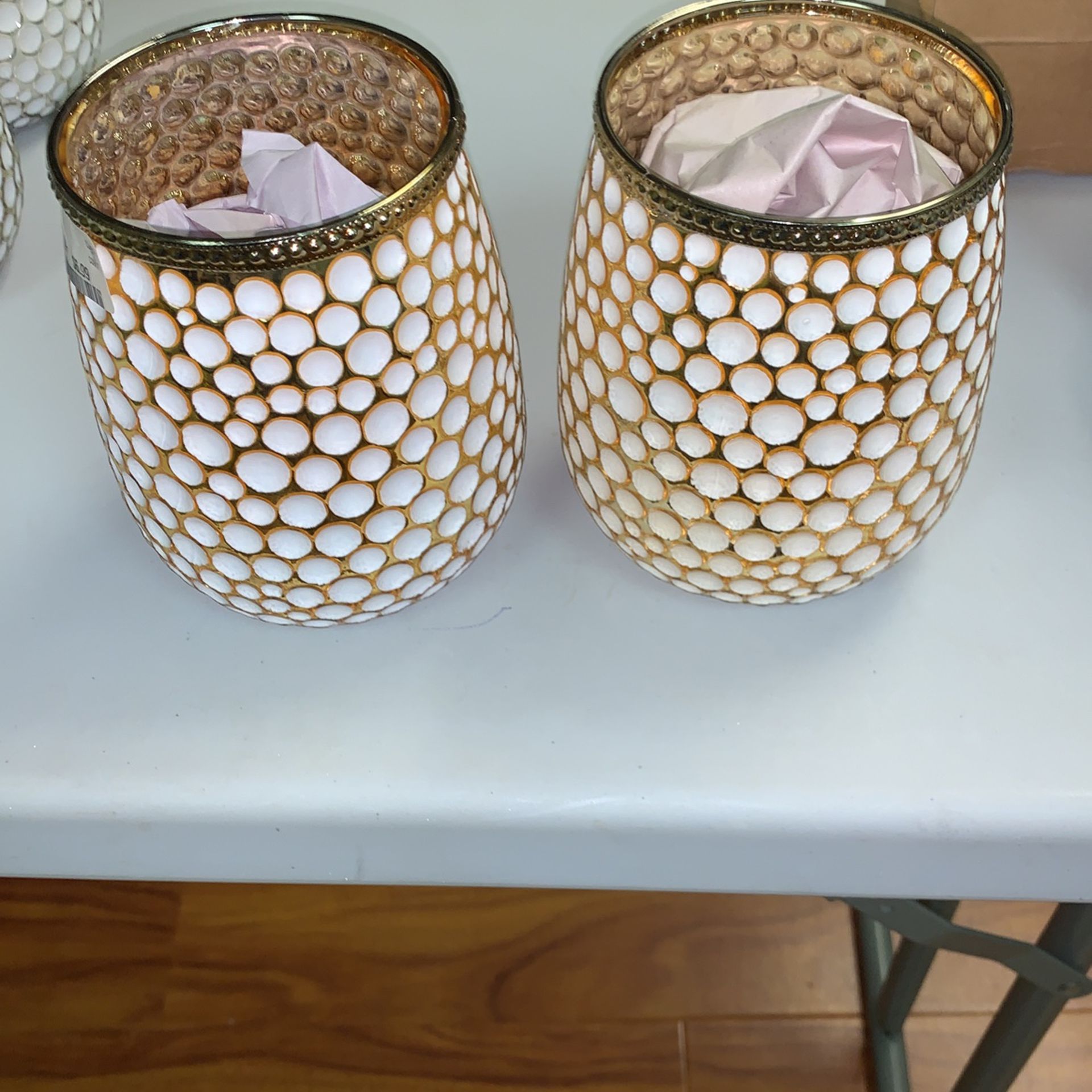Gold Candle Holders - 6 Inches Tall