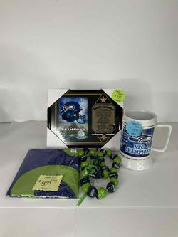 Seattle Seahawks Franchise History Framed,  & Stein Mug