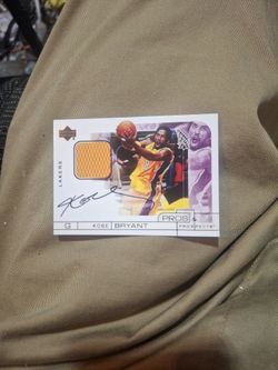 2001 Upper Deck - Pros & Prospects Patch/Auto *Kobe Bryant*