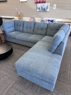 🔥 BRAND NEW 2-Piece Sectional Sofa w/ Chaise – Modern Denim Comfort! 🔥