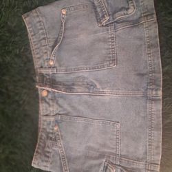 Denim Mini Skirt 