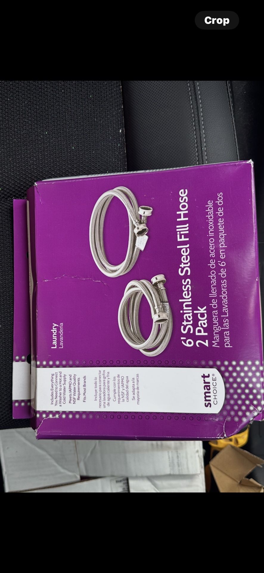 Pk/2 St. Steel Washing Machine Hoses