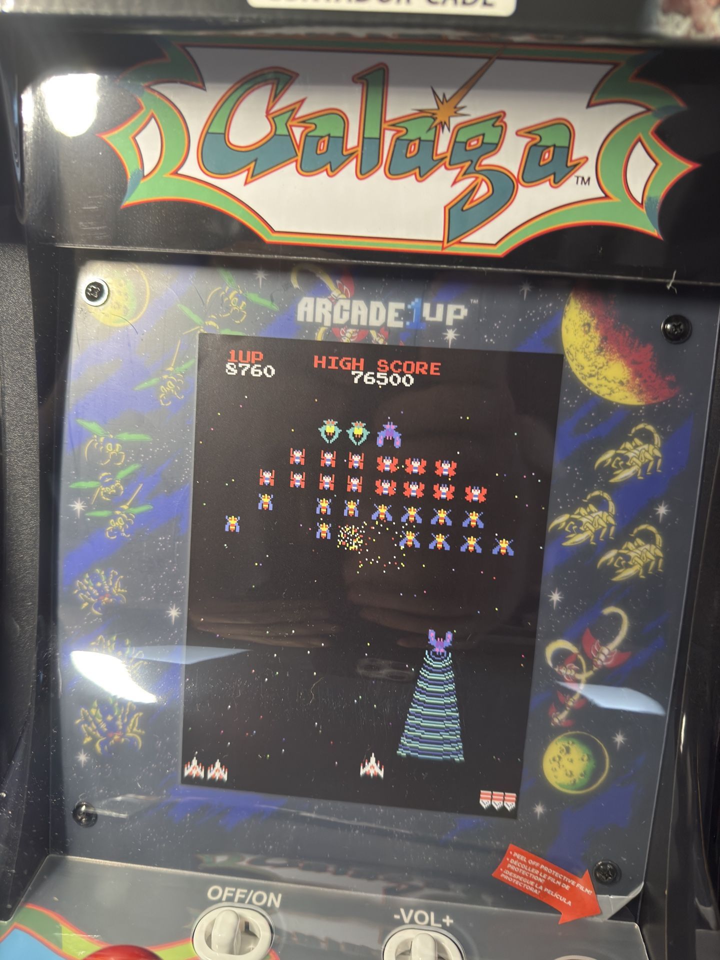NEW GALAGA COUNTER- CADE Arcade 1 Up Arcade Machine