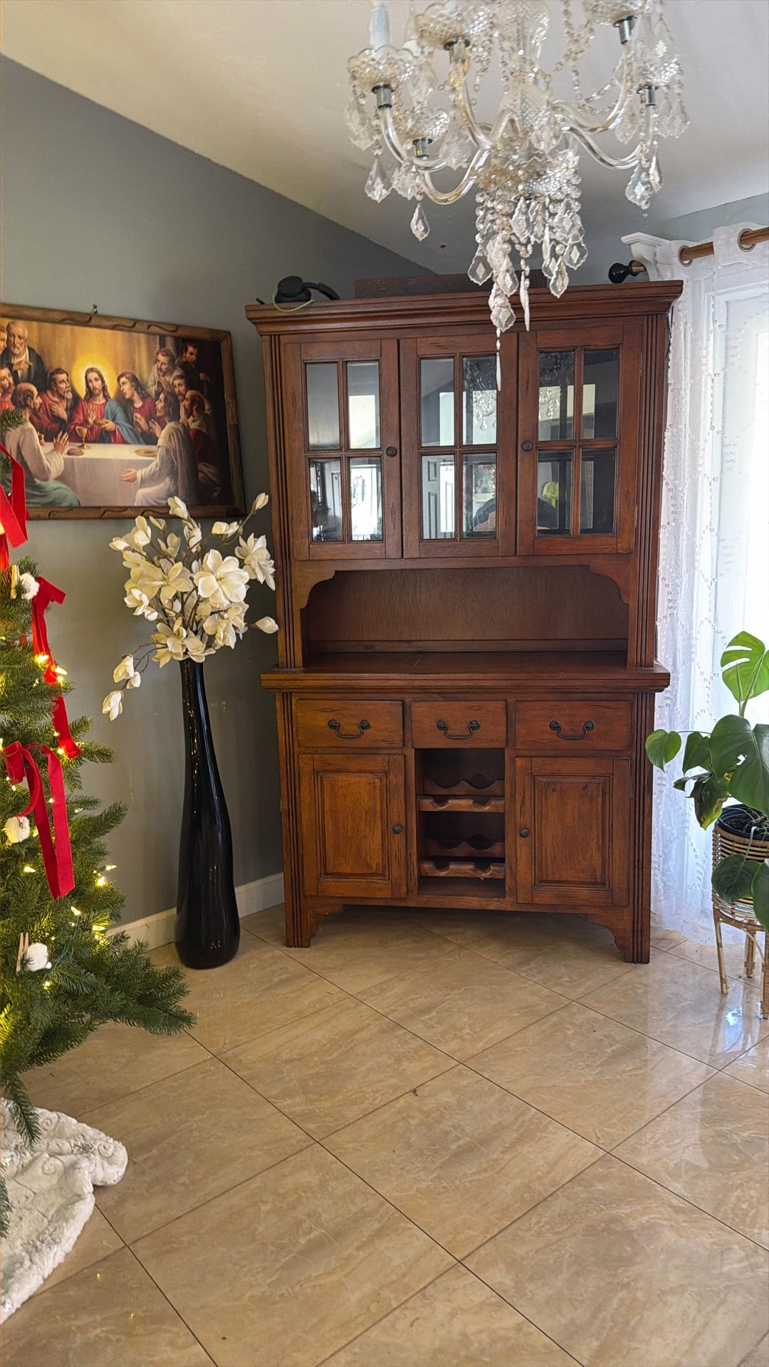 Antique Cabinet/ Wine Compartment