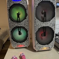 Pink Bluetooth Speaker / Karaoke 