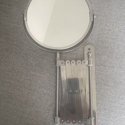IKEA Frack Mirror Extendable Magnifying for Shaving and/or Makeup Wall Mount