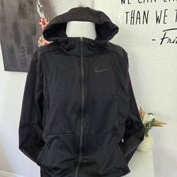 Nike Dri-Fit Mens Black Full-Zip Hoodie Size Xlarge