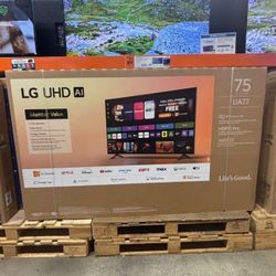 75 “ lg smart 4K UHD HDR TV