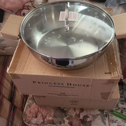 Princess House 5qt Casserole With Glass Lid