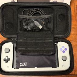 Nintendo Switch 1 & Oled Controller - Rare Nitro Deck Limited Edition (Classic Grey) + Hard Case