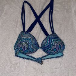 Blue Bikini Top