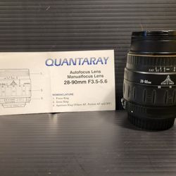 *Happy Holidays Sale* Quantaray 28mm-90mm Lens