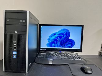 HP i7 Desktop Computer Windows 10 Microsoft Office 2019