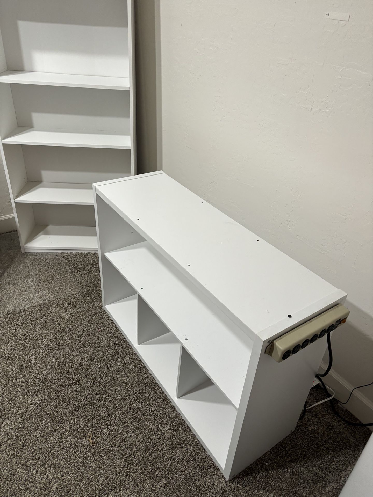 Clean shelves for garage or buissneness white