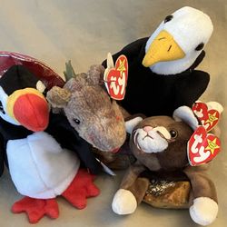 Lot of 4 Beanie Babies