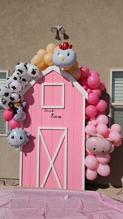 Barn Theme Birthday Backdrop