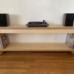 Record LP TV Media Cabinet Sideboard Hutch Credenza Unit Stand