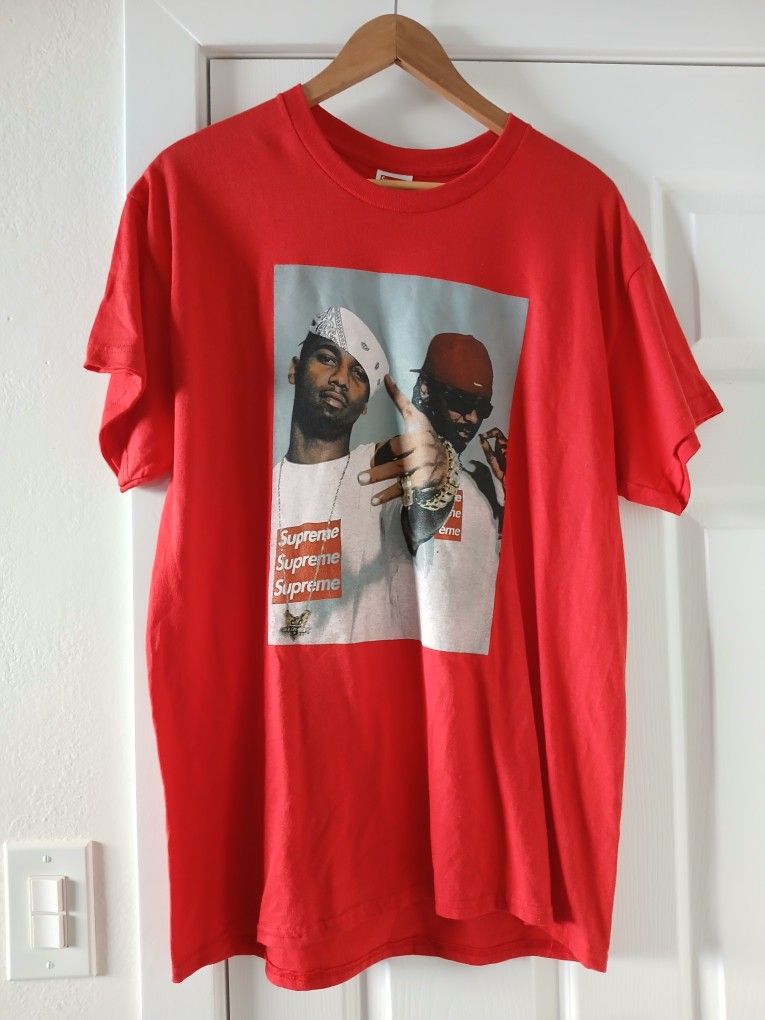 Asspizza Supreme Dipset Triple Box Logo Shirt (LARGE)