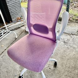 Ergonomic High Back Desk Chair With Lumbar Support, Adjustable Height