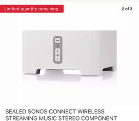 Sonos Connect Wireless Streaming Music Stereo