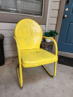 Yellow DIY Porch Chair