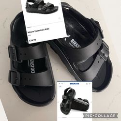 Birkenstock New Authentic Kids Sandals Size 6 And 8 Black Pick Up Sylmar