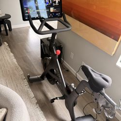 Peloton Bike + Like New With Shoes