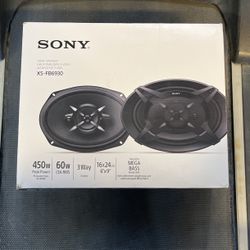 SONY 6x9 inch speakers 3 ways 450 watts max coaxials
