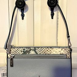 Kate Spade ♠️ Leila snake embossed convertible wristlet