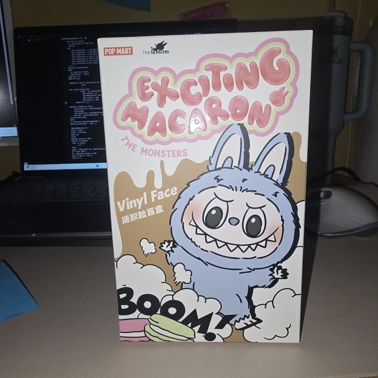 POP MART Labubu “Exciting Macaron” Plush • Sesame...