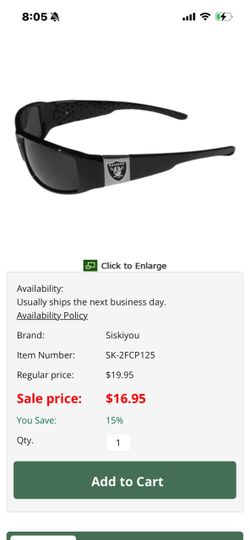 Raiders Shades Thick Made