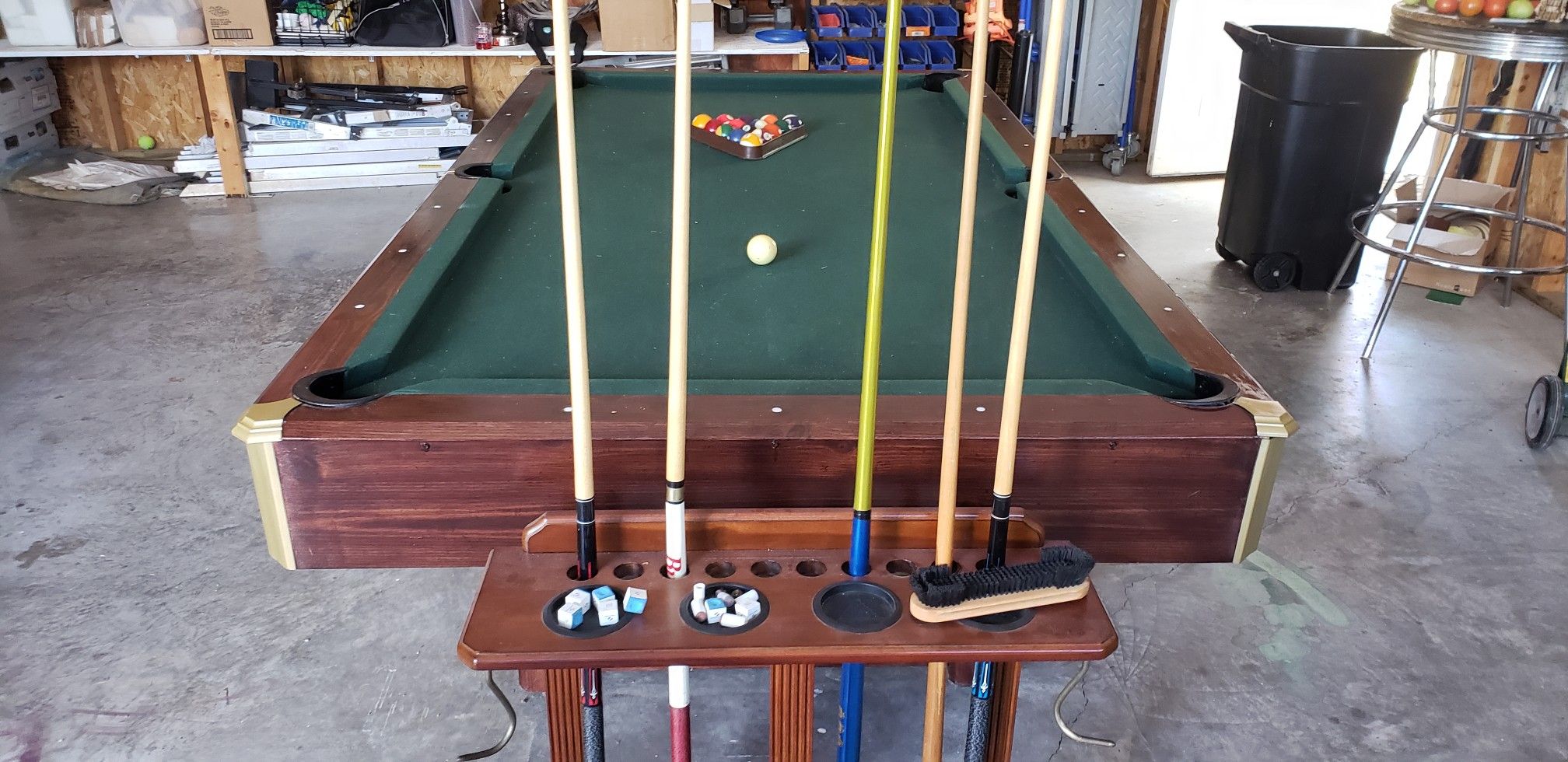 8ft Pool Table Wooden