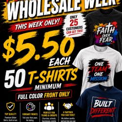 Wholesale week 50  Custom  Shirts 5.50