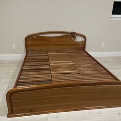 Bed Frame (Queen Sized, Wood)
