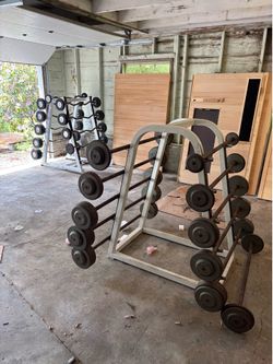 Weights barbells set