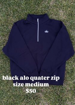 Black alo quaterzip