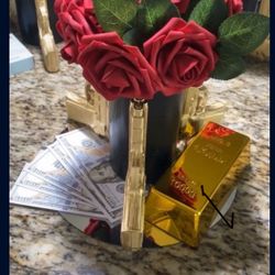 Bases With Fake Foam Flowers