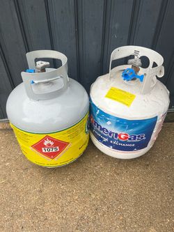 2 Full Propane Gas Tanks, 100% Full, plus some coupons for you as a gift, Lowest Price Anywhere