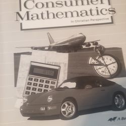 Consumer   Mathematics  Test  Quiz  Key  Book 