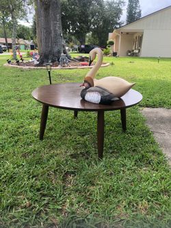 Mid-century round coffee table, 1960.